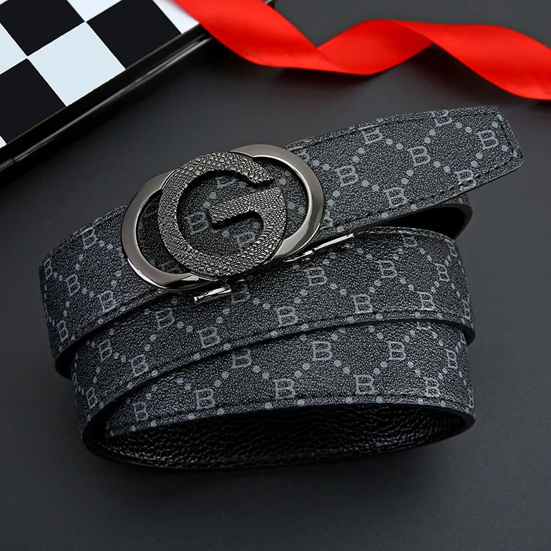 Men's Genuine Leather Belt – Casual Cowhide Belt