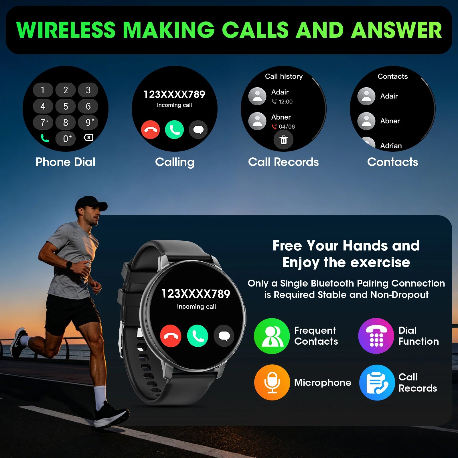 Smart Watch – Bluetooth Calling, Heart Rate & Sleep Monitor