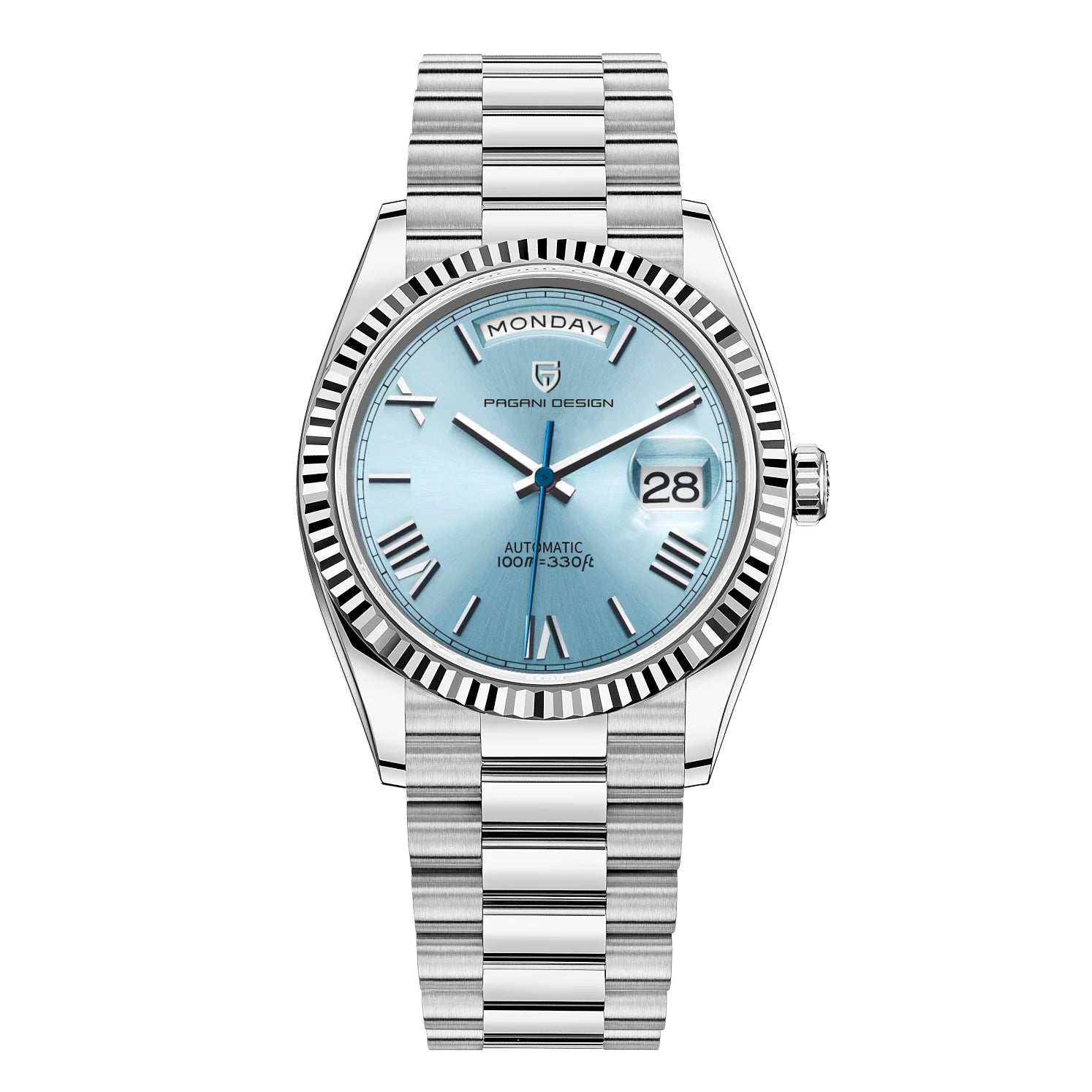 Men's Automatic Mechanical Watch – Sapphire Crystal, 10 Bar Water Resistance