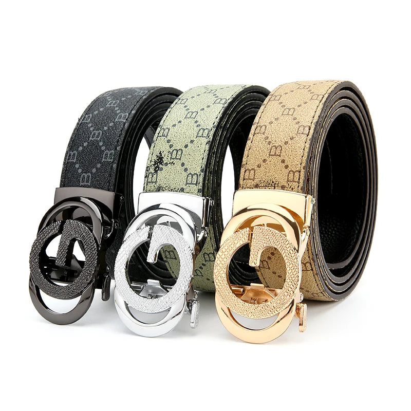 Men's Genuine Leather Belt – Casual Cowhide Belt