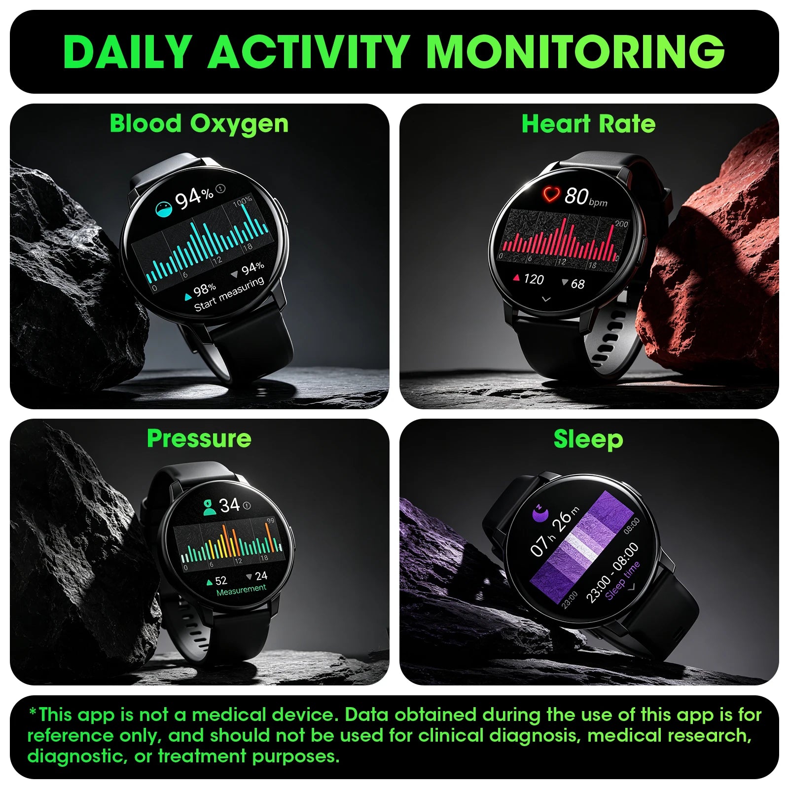 Smart Watch – Bluetooth Calling, Heart Rate & Sleep Monitor