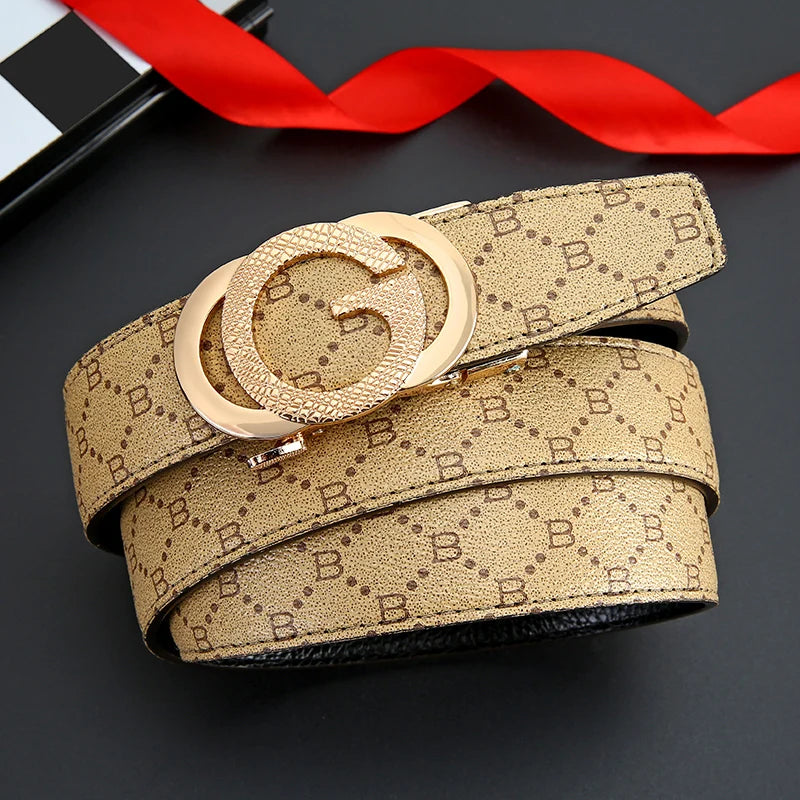 Men's Genuine Leather Belt – Casual Cowhide Belt
