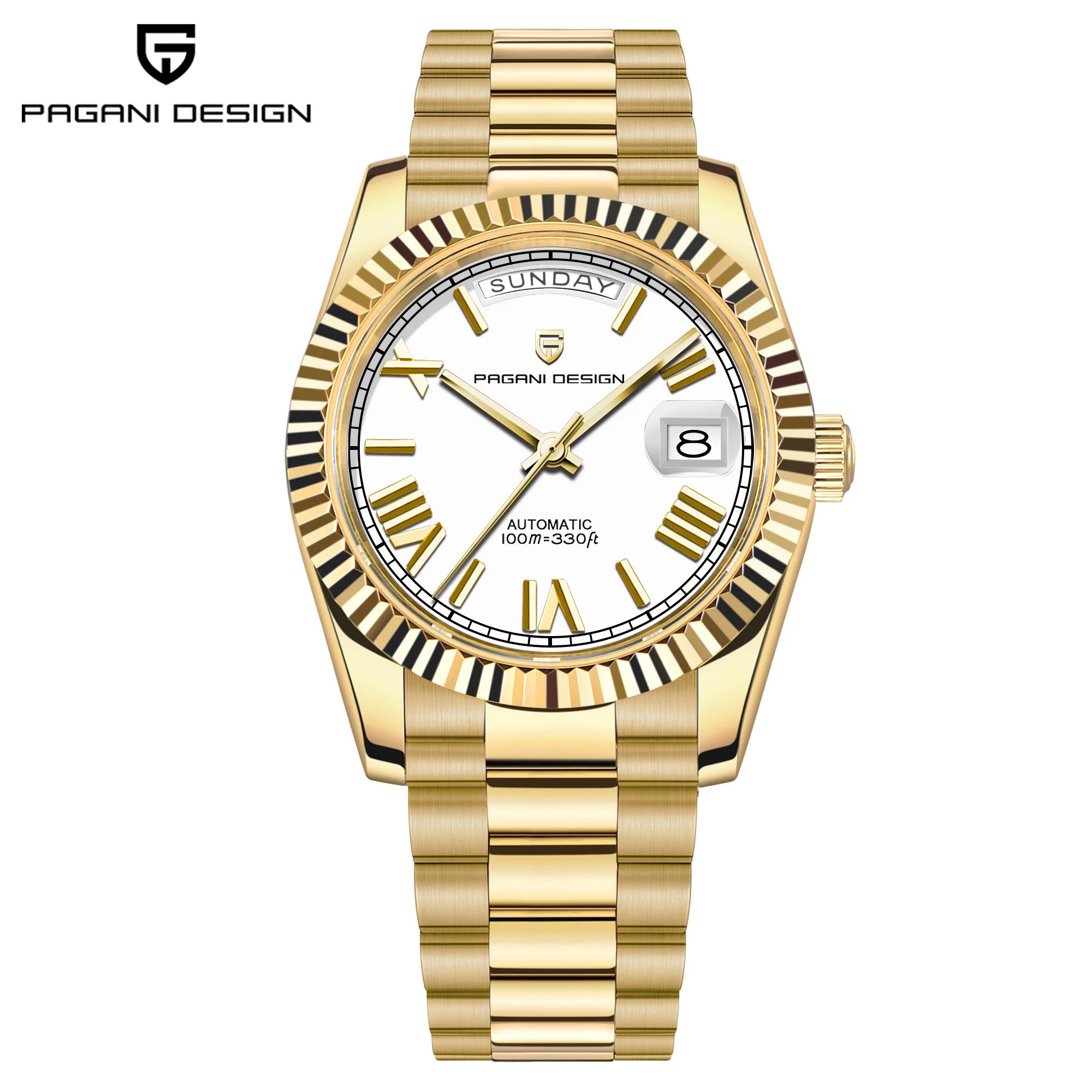 Men's Automatic Mechanical Watch – Sapphire Crystal, 10 Bar Water Resistance