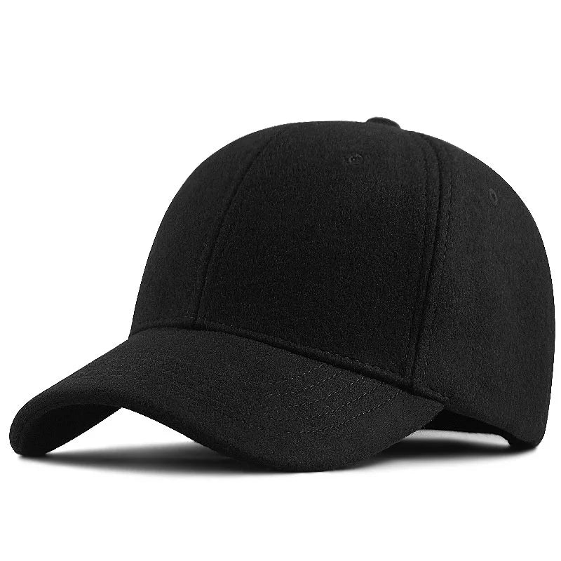 Men's Large Size Fleece-Lined Cap – Warm Winter Baseball Cap