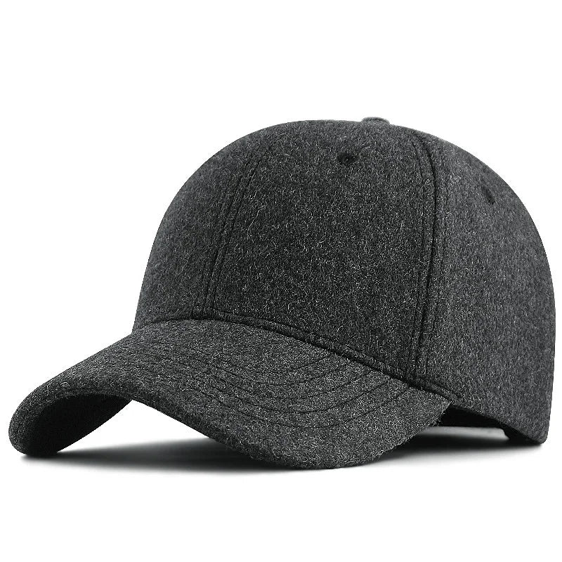 Men's Large Size Fleece-Lined Cap – Warm Winter Baseball Cap