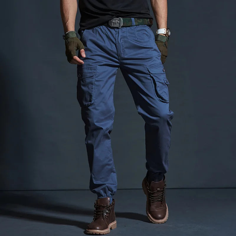 Men's Tactical Cargo Joggers – Multi-Pocket Camouflage Trousers