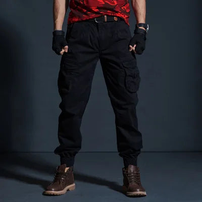Men's Tactical Cargo Joggers – Multi-Pocket Camouflage Trousers