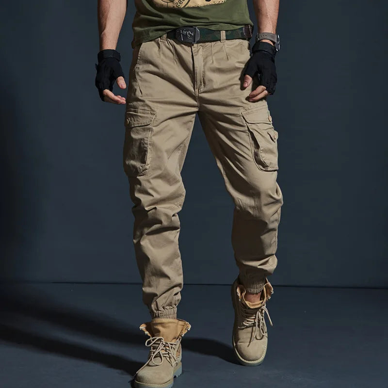 Men's Tactical Cargo Joggers – Multi-Pocket Camouflage Trousers