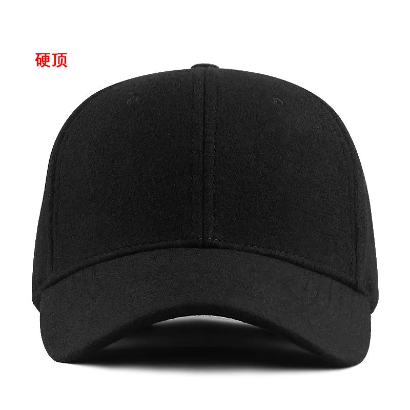 Men's Large Size Fleece-Lined Cap – Warm Winter Baseball Cap