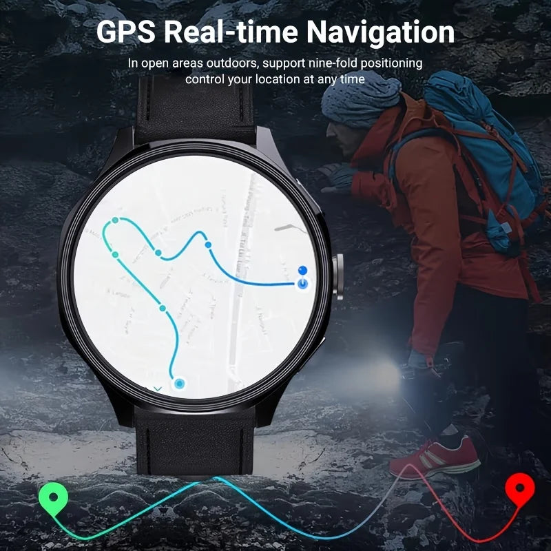 4G Android Smart Watch – AMOLED Display, GPS & Rotating Camera