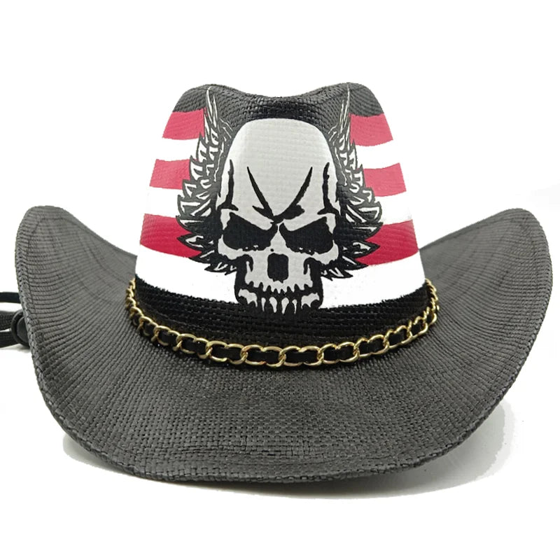Unisex Straw Sun Hat – Thickened Cowboy Style Beach Hat