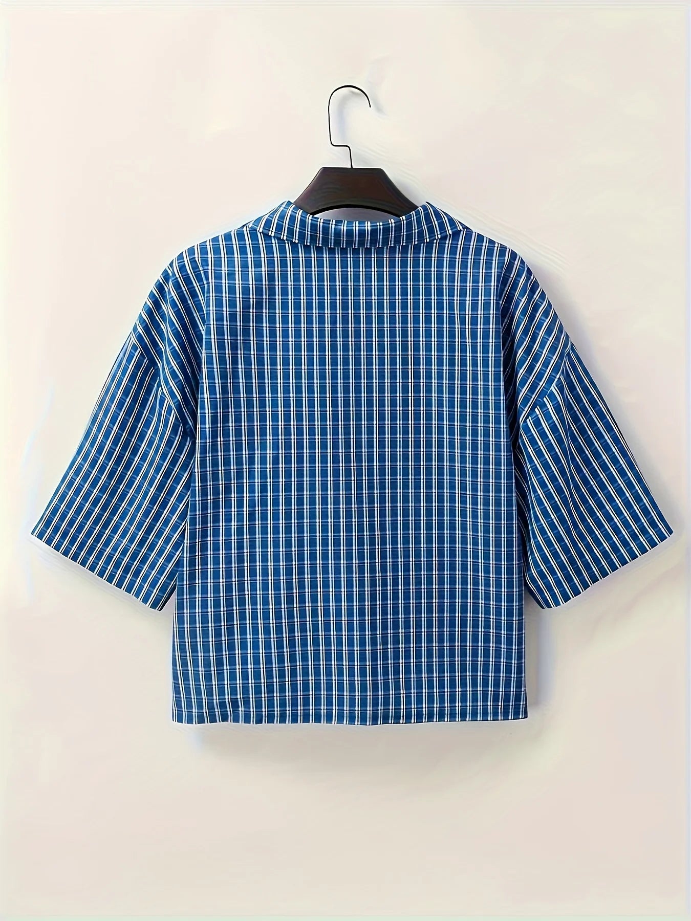 Men's Retro Striped Shirt – Button-Up Casual Beach Top