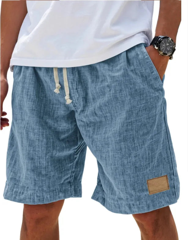 Men's Cotton Linen Shorts – Retro Streetwear Casual Shorts