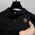 Men's Cotton Polo Shirt – Embroidered Plus Size Top