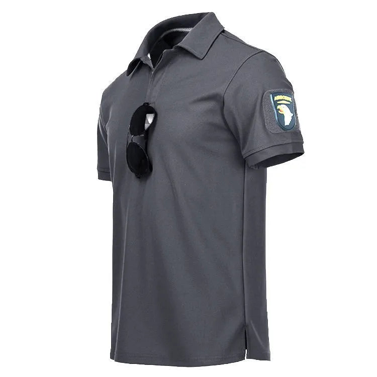 Men's Quick-Dry Tactical T-Shirt – Outdoor Hiking Tee