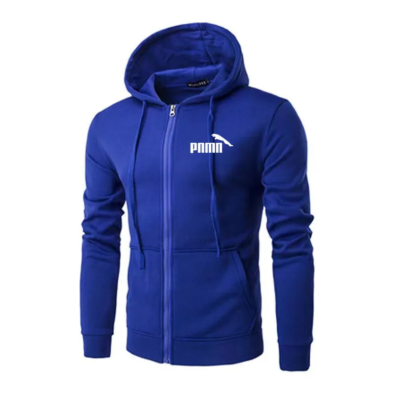 Men's Zip-Up Hoodie Jacket – Slim Fit Sweatshirt