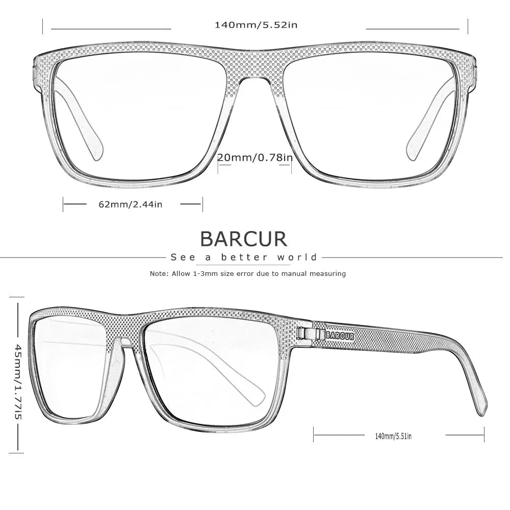 Men's Polarized Sports Sunglasses – Lightweight TR90 Frame