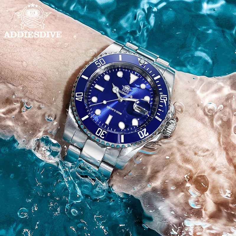 Men's Stainless Steel Quartz Watch – Waterproof Sports Watch