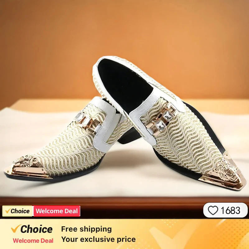 Men's Leather Loafers – Formal Slip-On Dress Shoes