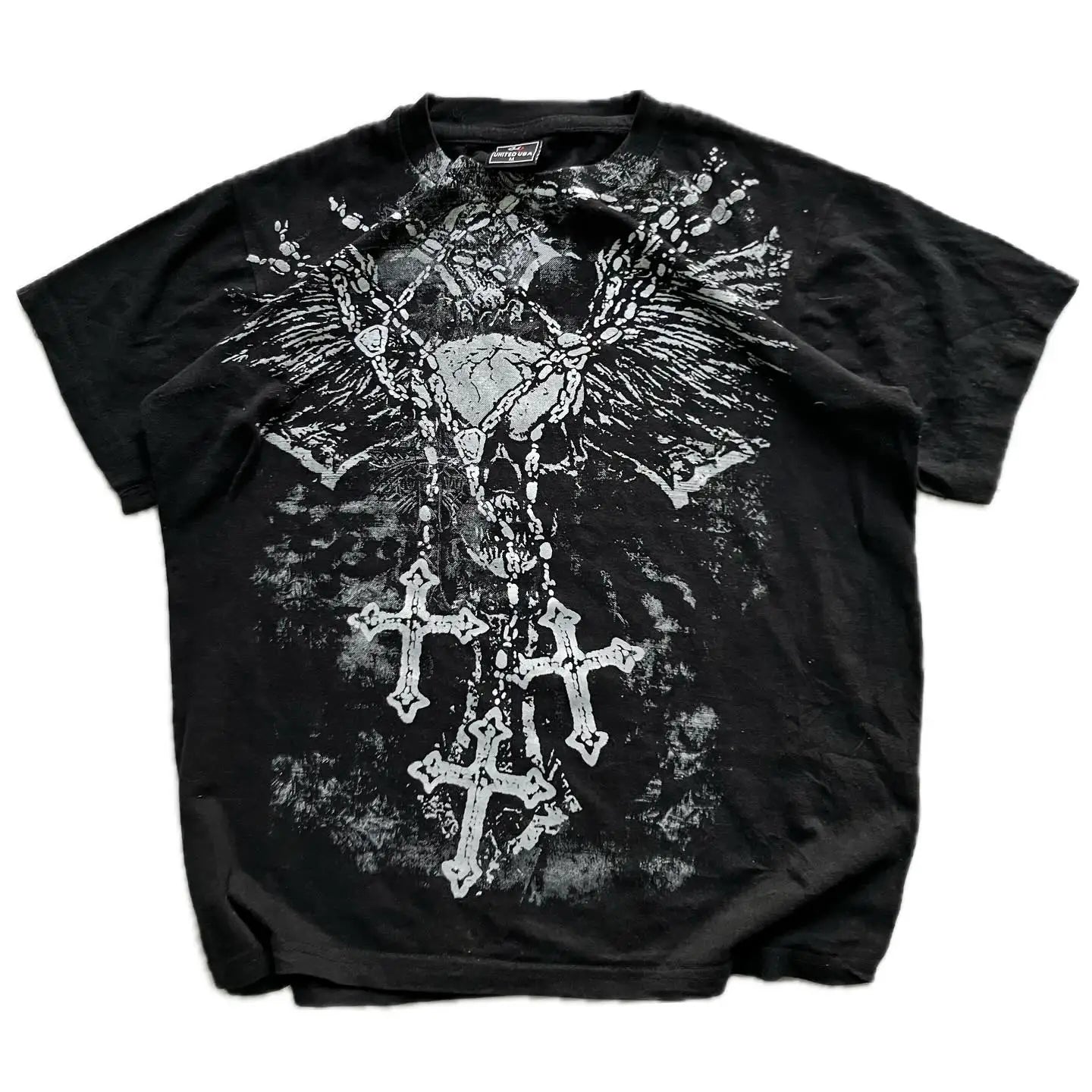 Men's Skull Print Graphic T-Shirt – Glow-in-the-Dark Streetwear Tee