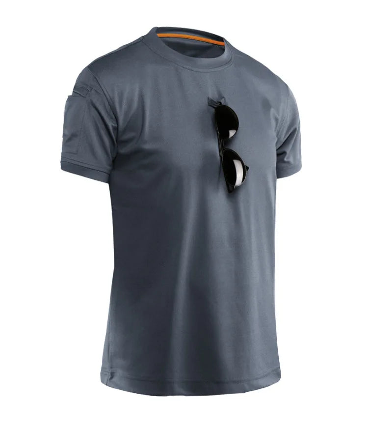 Men's Quick-Dry Tactical T-Shirt – Breathable Outdoor Tee