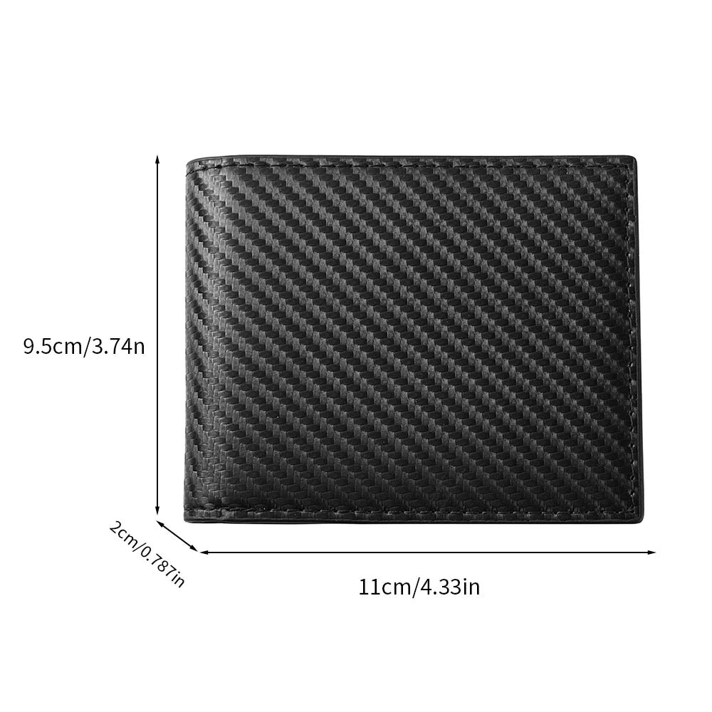 Men's RFID-Blocking Bi-Fold Wallet – Leather Card Holder
