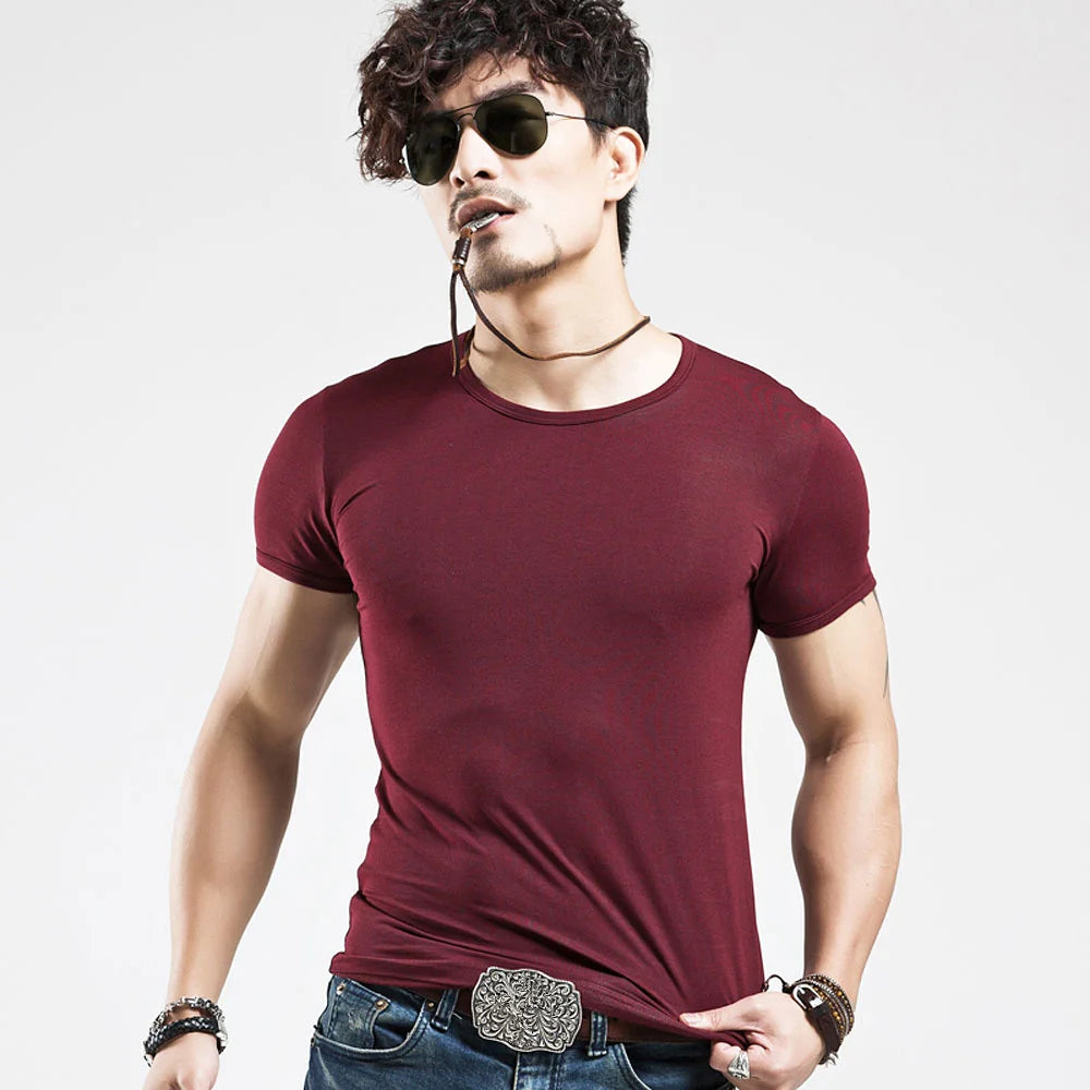 Men's V-Neck Fitness T-Shirt – Lightweight Training Tee