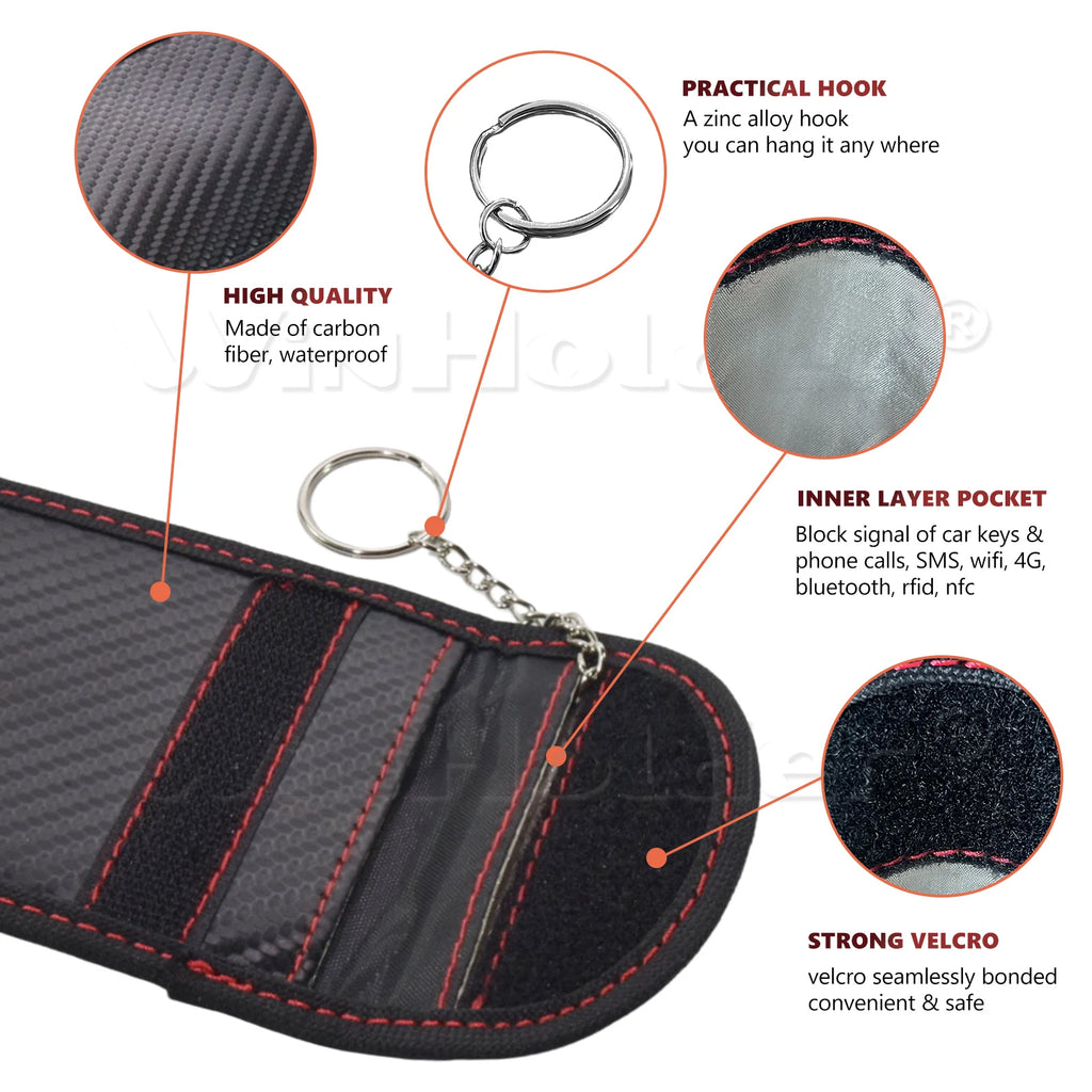 Faraday Signal Blocking Pouch – Keyless Car Key Protector