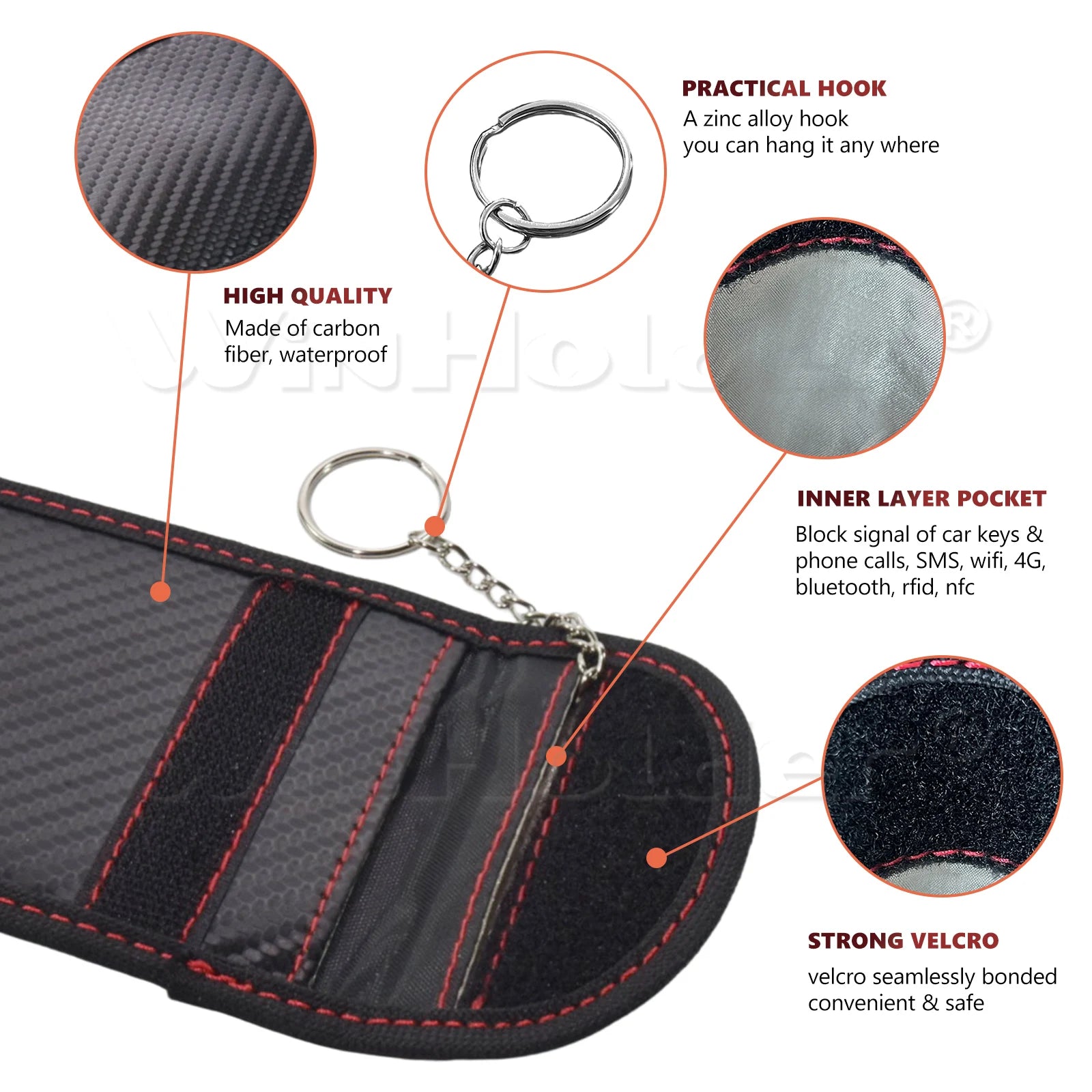 Faraday Signal Blocking Pouch – Keyless Car Key Protector