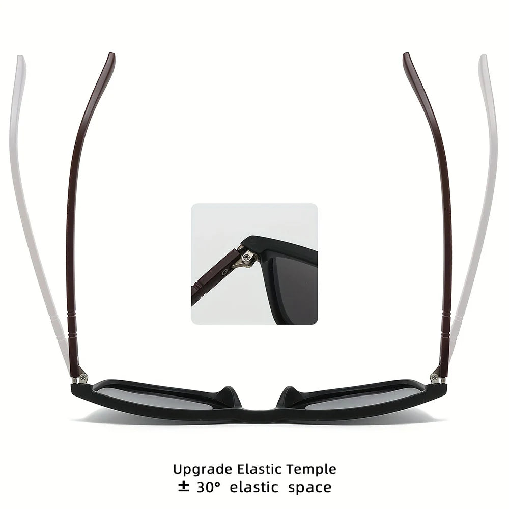 Men's Polarized Square Sunglasses – UV400 Sports Eyewear (2-Pack)