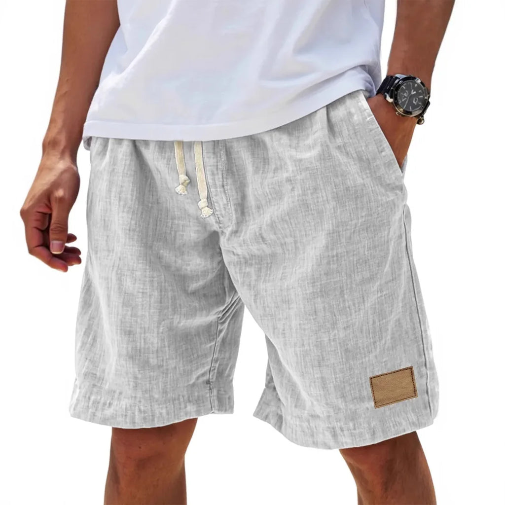 Men's Cotton Linen Shorts – Retro Streetwear Casual Shorts