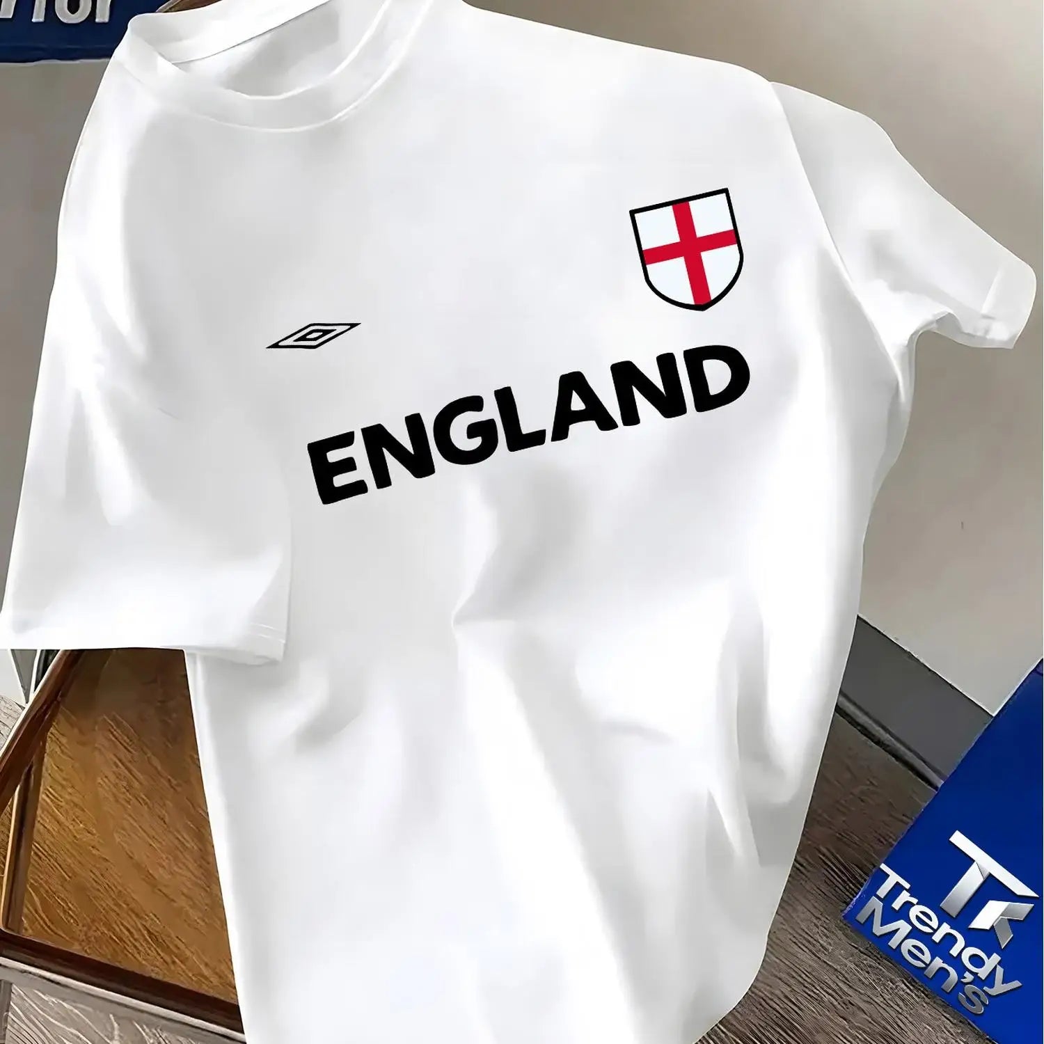 Men's England Graphic T-Shirt – Football-Style Print Tee