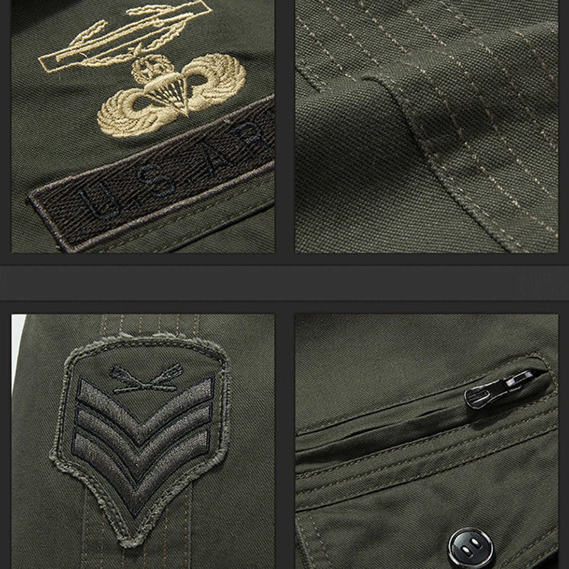 Men's Tactical Fleece Jacket – Windproof Multi-Pocket Coat