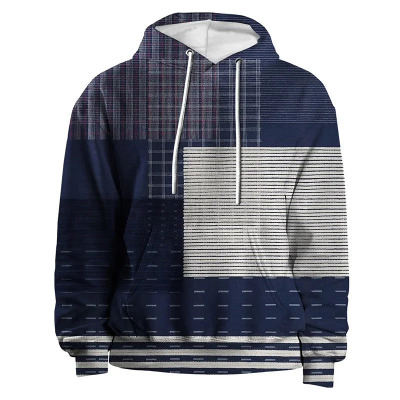 Unisex Plaid Print Hoodie – Colourful Streetwear Pullover