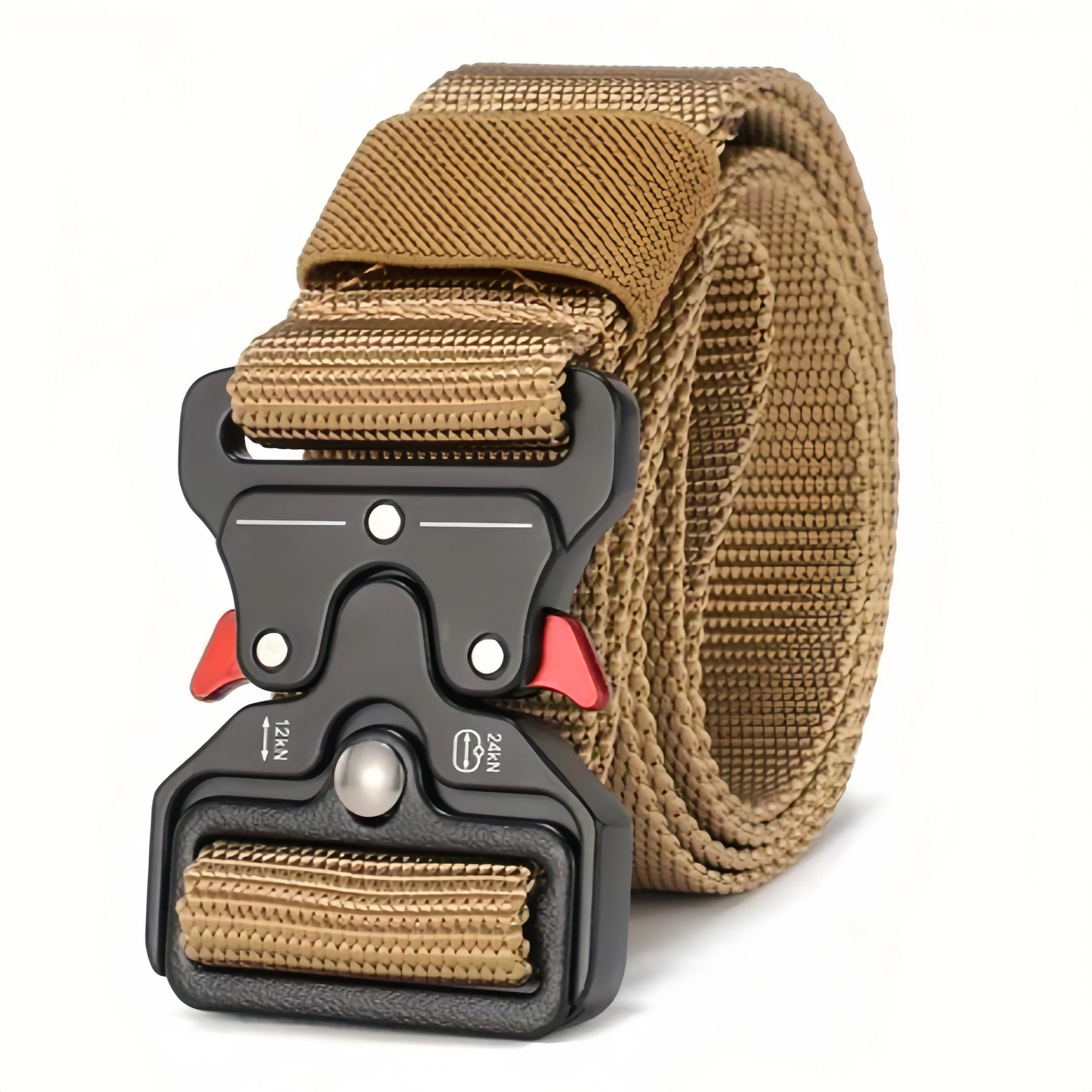 Men's Tactical Canvas Belt – Heavy-Duty Nylon Buckle Belt