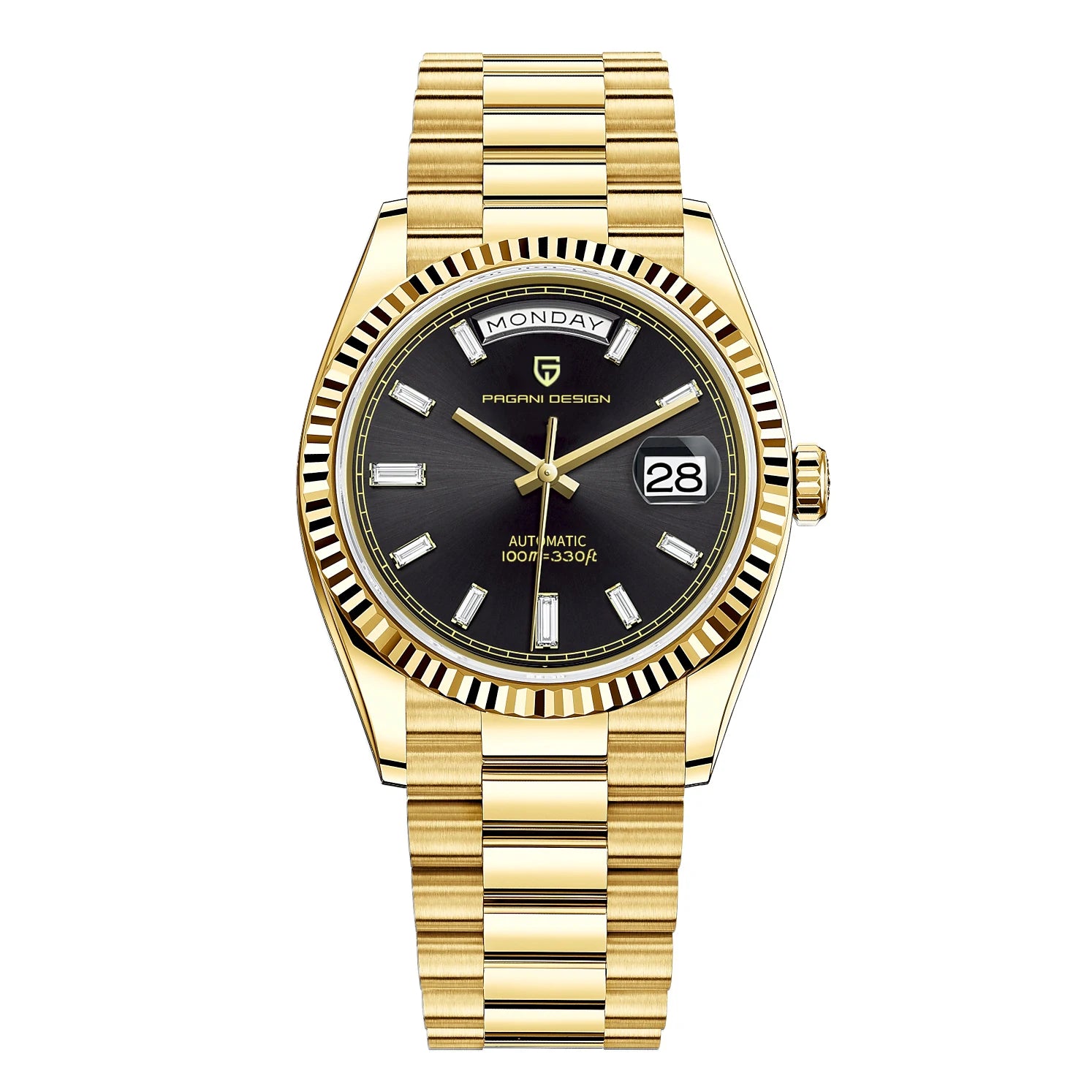 Men's Automatic Mechanical Watch – Sapphire Crystal, 10 Bar Water Resistance
