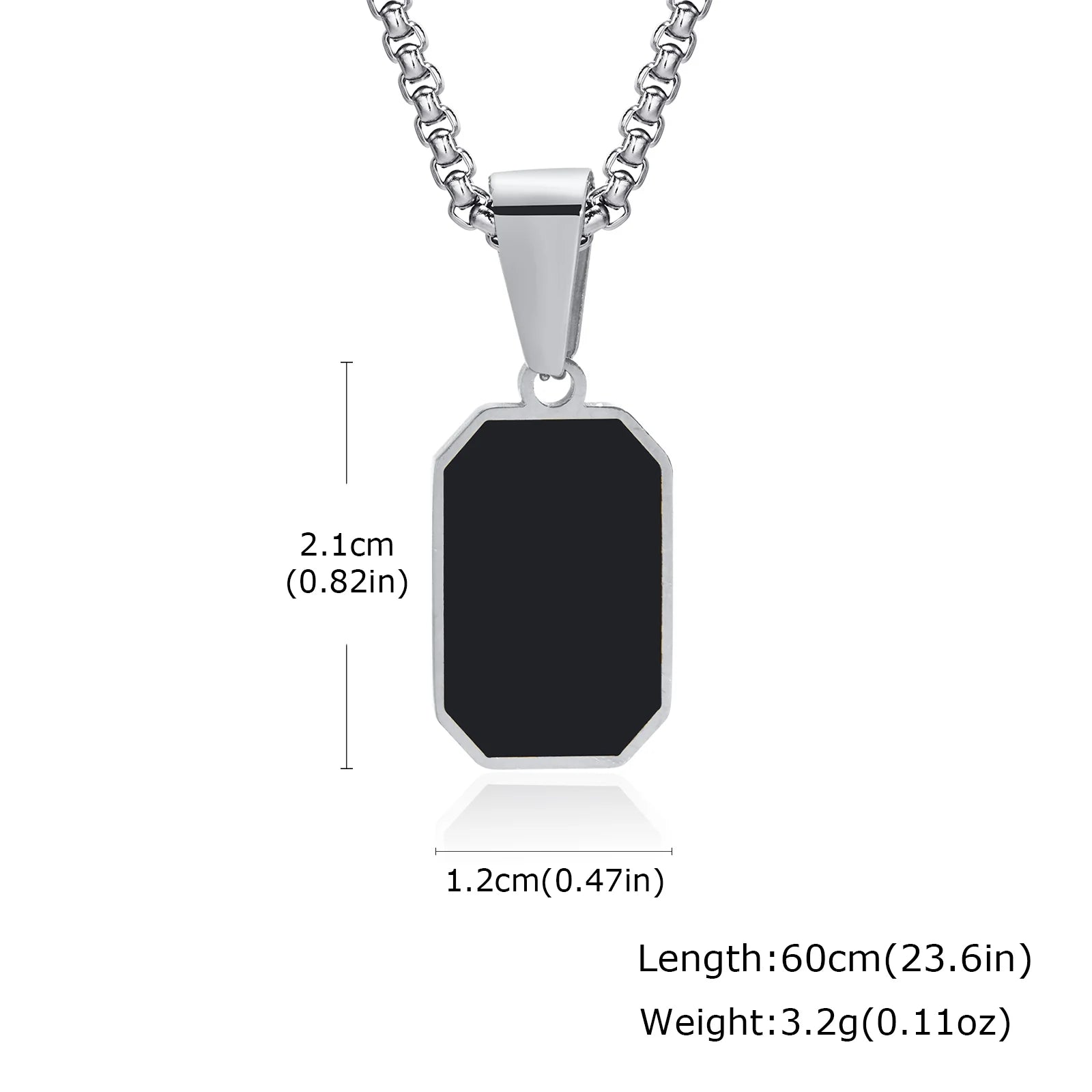 Men's Compass Pendant Necklace – Stainless Steel Chain