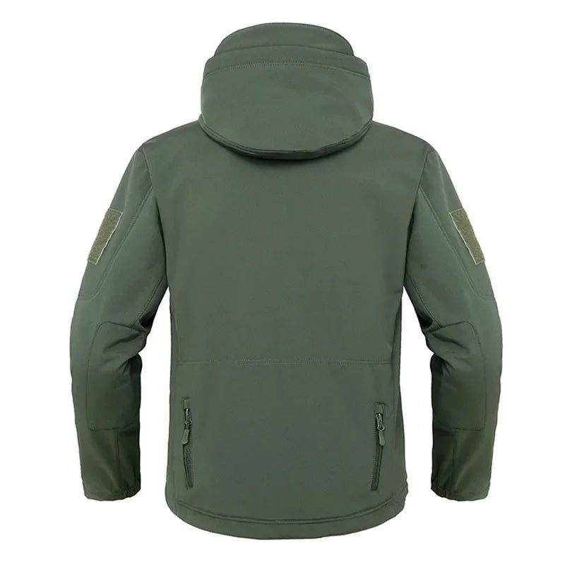Men's Softshell Tactical Jacket – Windproof Waterproof Bomber Coat