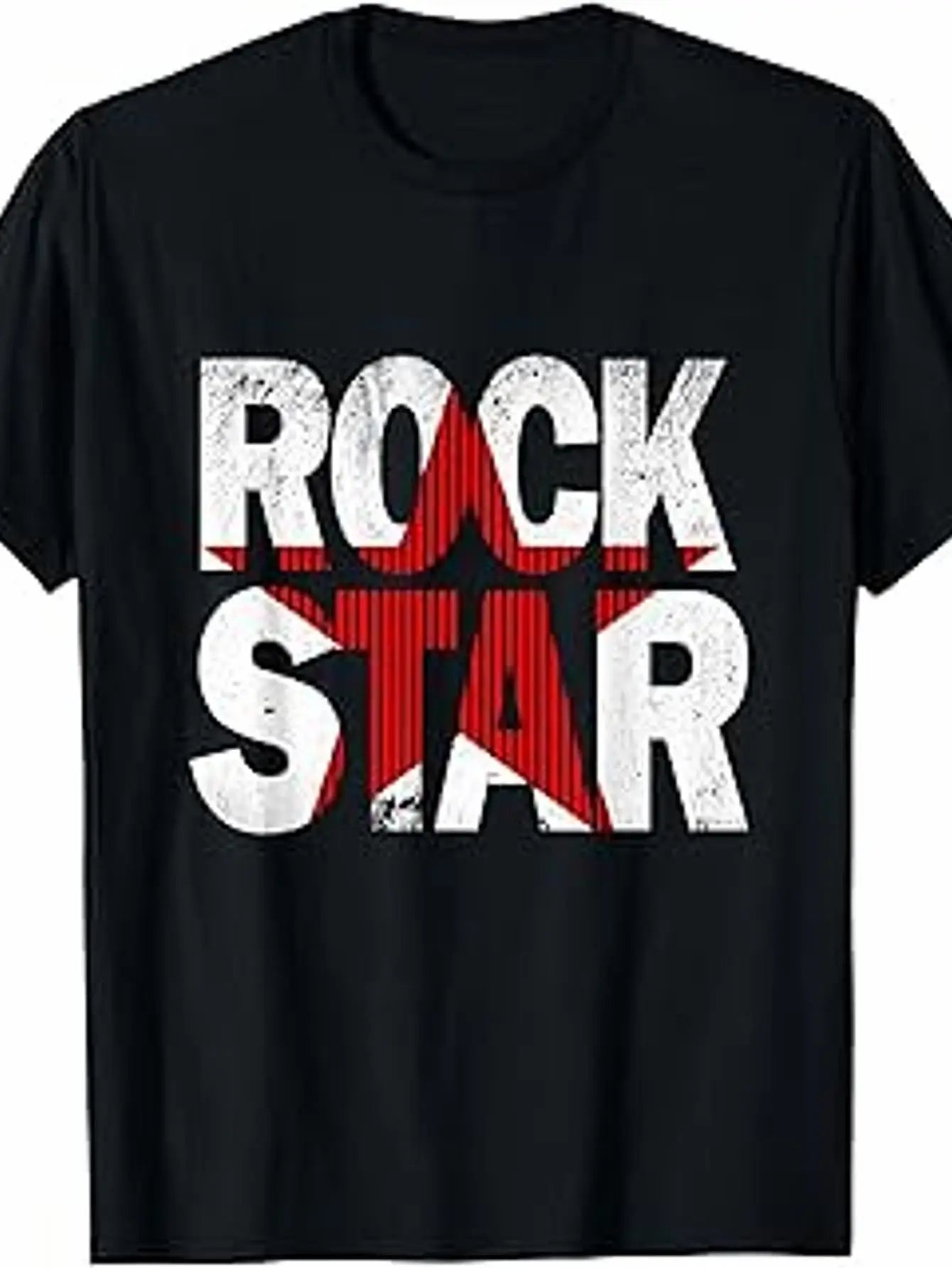 Men's Vintage Graphic T-Shirt – Rock Star Print