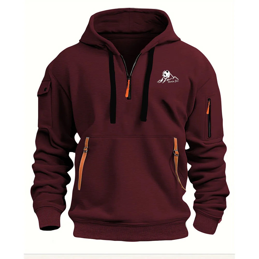 Men's Motorcycle Graphic Hoodie – Sports Pullover Sweatshirt