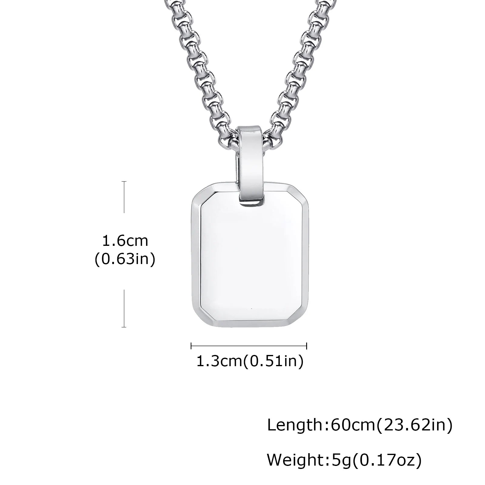 Men's Compass Pendant Necklace – Stainless Steel Chain