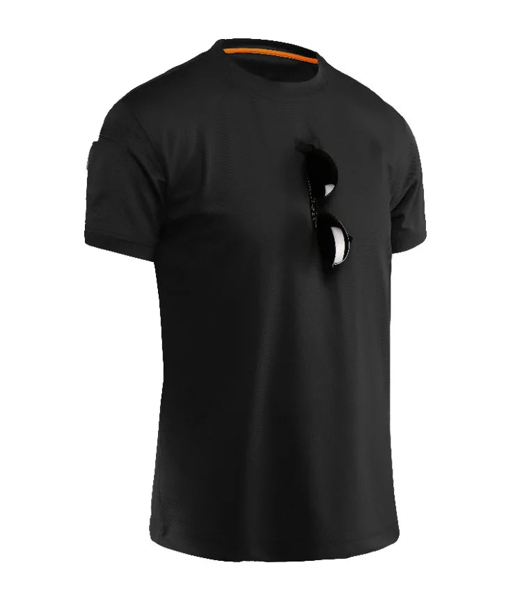 Men's Quick-Dry Tactical T-Shirt – Breathable Outdoor Tee