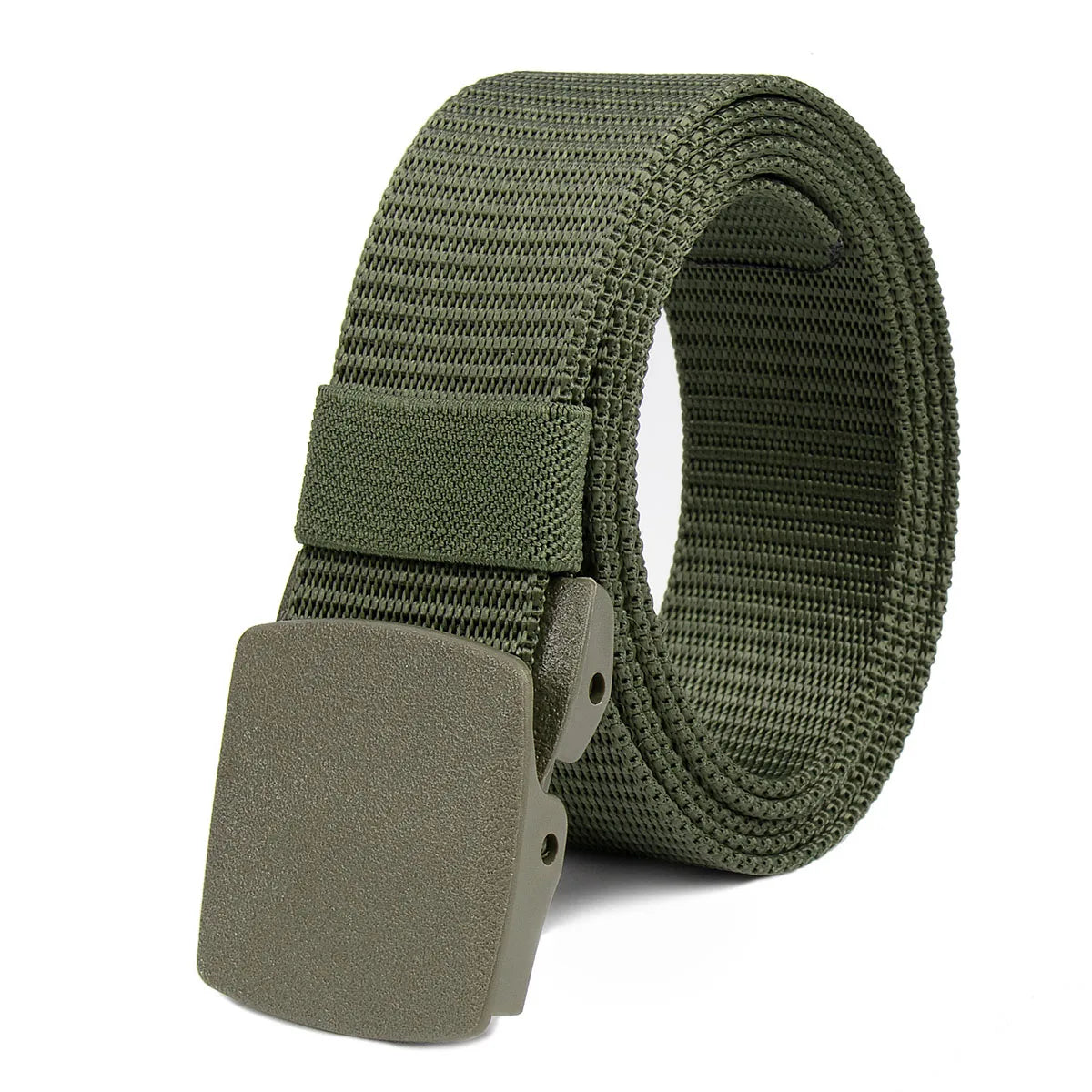 Men's Nylon Canvas Belt – Lightweight Non-Metal Buckle