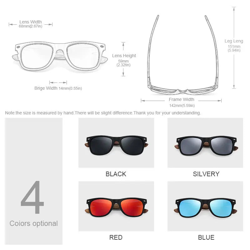 Men's Wooden Sunglasses – Polarized Fashion Eyewear