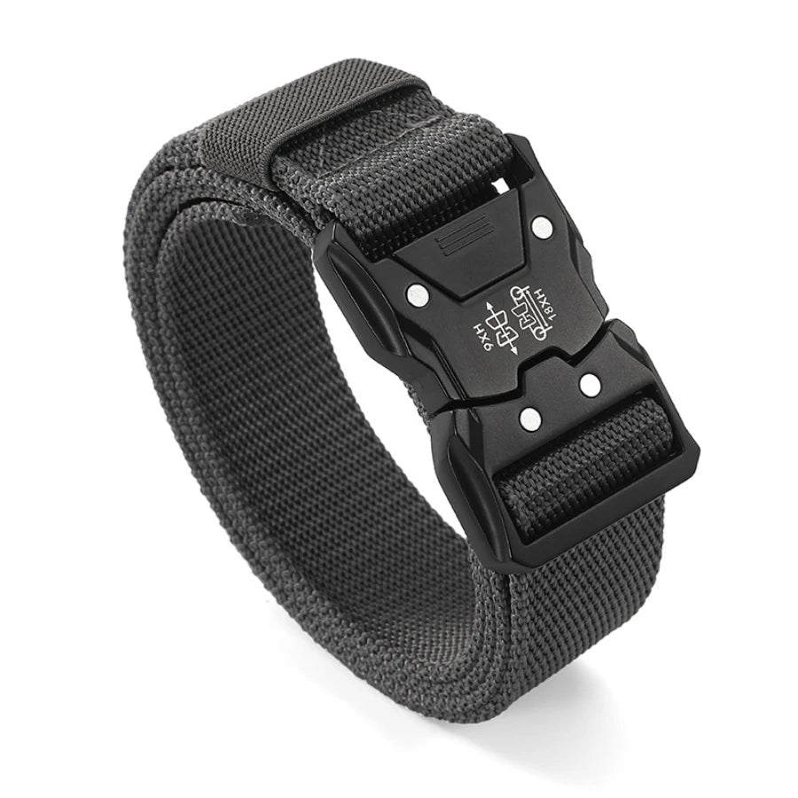 Men's Tactical Canvas Belt – Heavy-Duty Nylon Buckle Belt