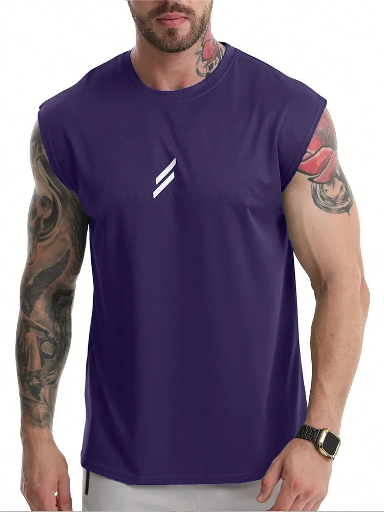 Men's Mesh Training Tank Top – Breathable Fitness Vest