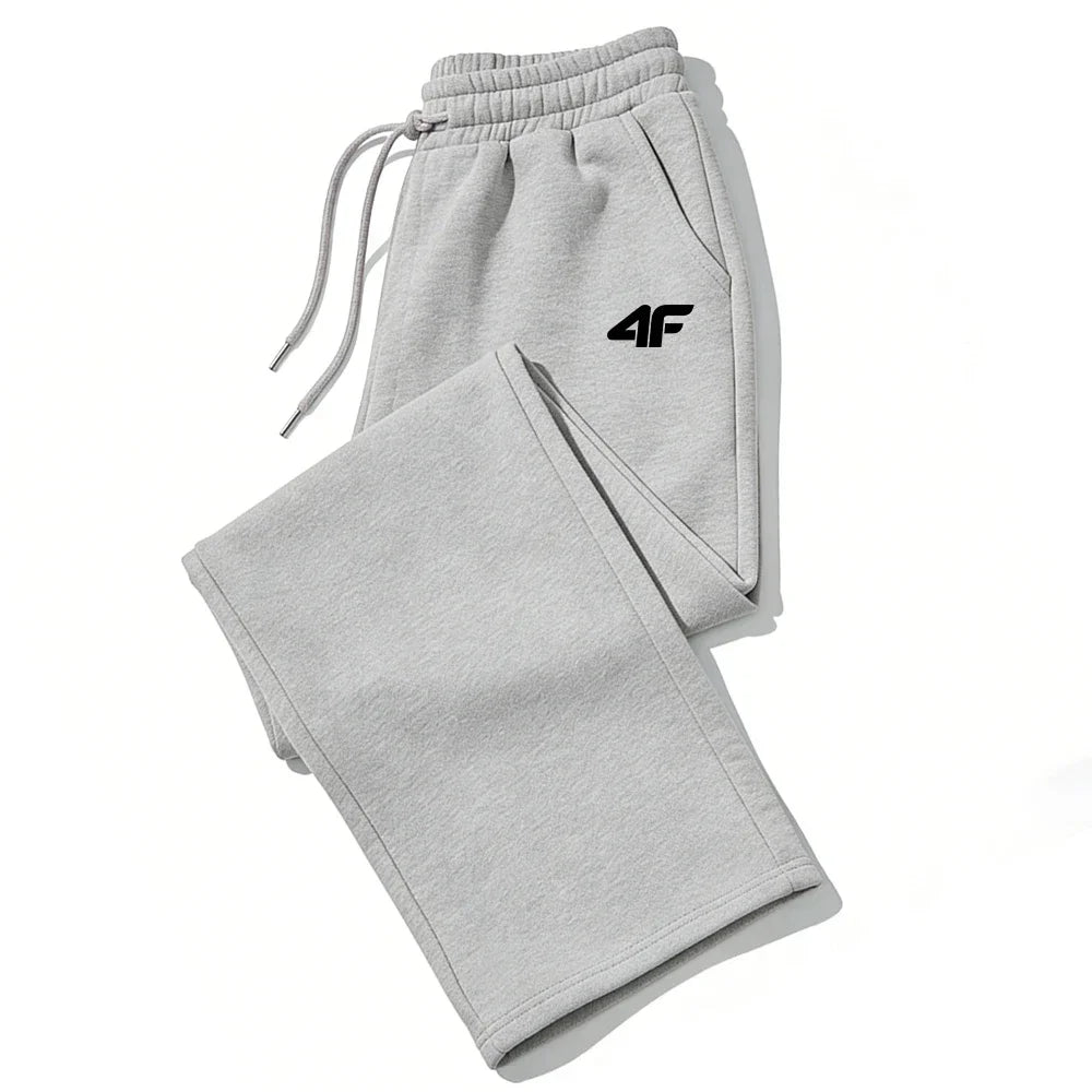 Men's Casual Tracksuit Bottoms – Printed Jogging Sweatpants