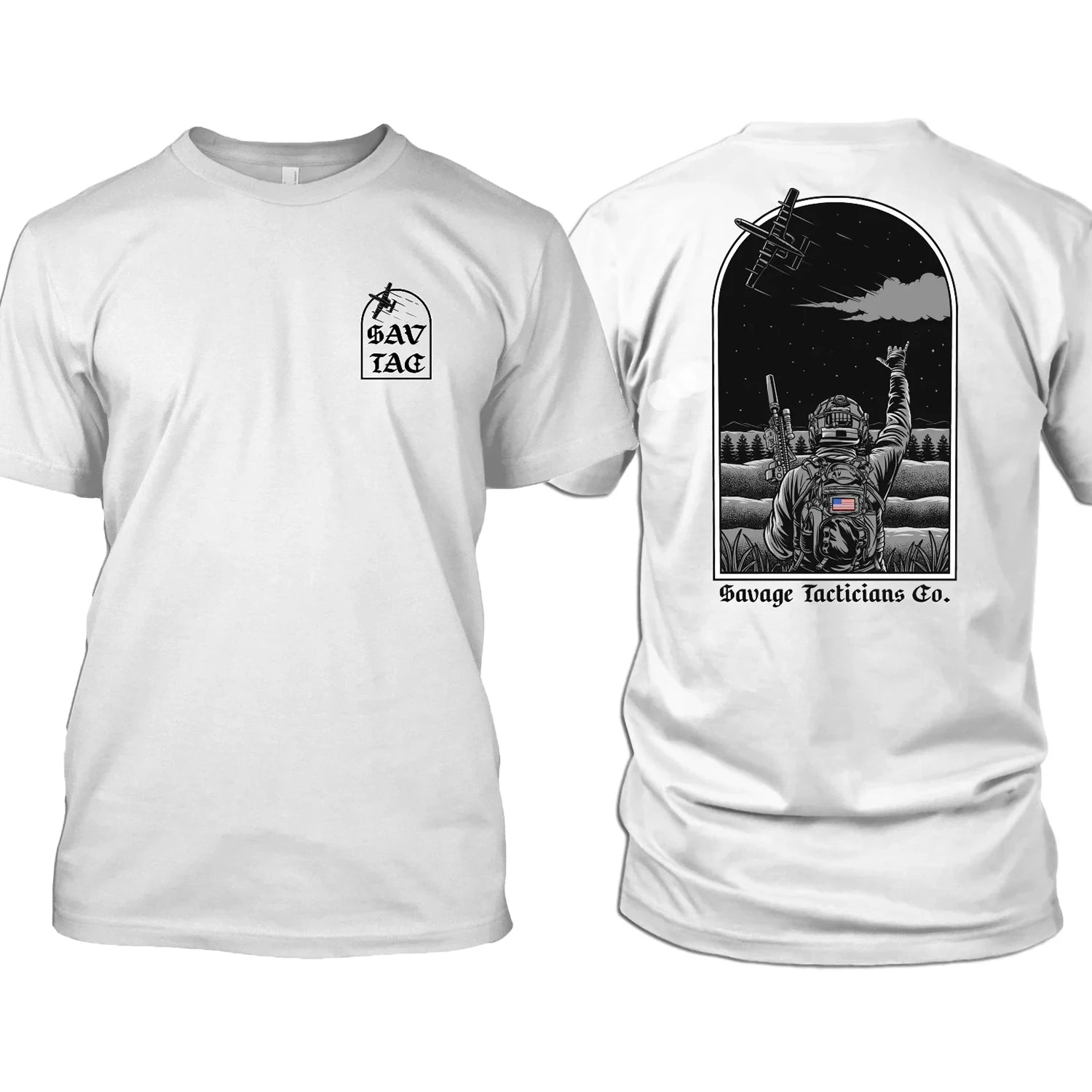 Men's Tactical Streetwear T-Shirt – Loose Fit Cotton Tee