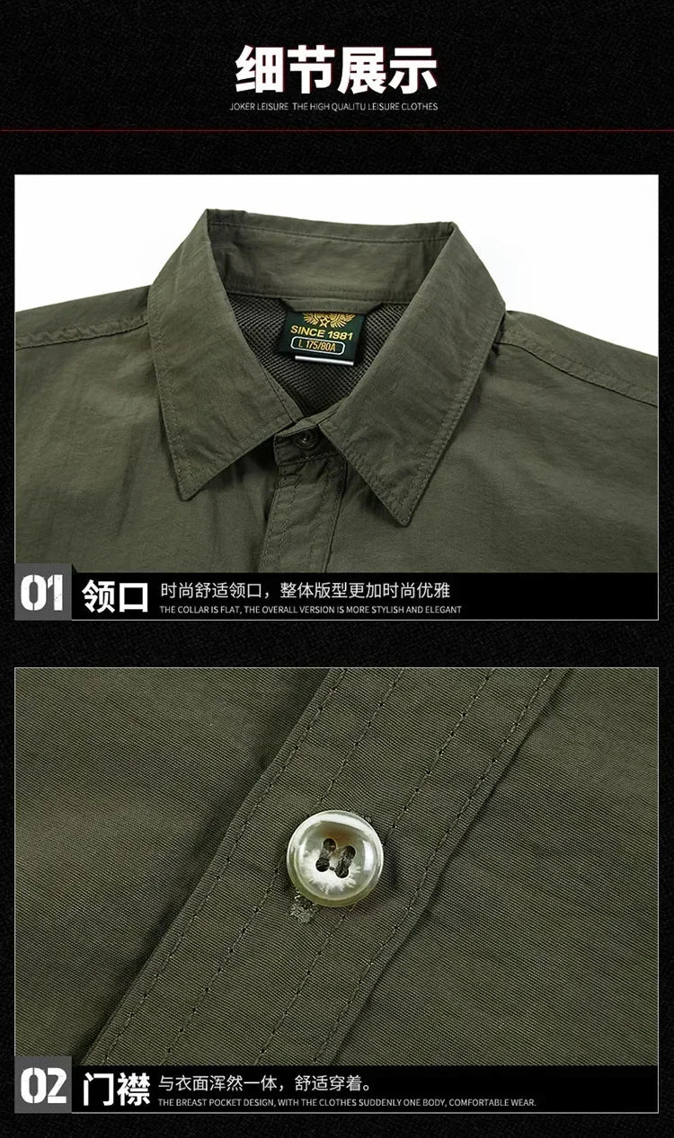 Men's Quick-Dry Tactical Shirt – Hiking & Hunting Short Sleeve Top