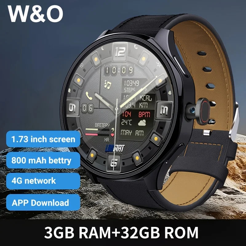 4G Android Smart Watch – AMOLED Display, GPS & Rotating Camera